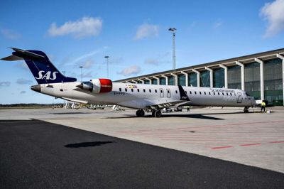 SAS havde i maj 158.000 passagerer om bord på sine fly. Det viser flyselskabets egne trafiktal for maj. Det er et fald på 93,4 procent sammenlignet med samme måned sidste år. (Arkivfoto)