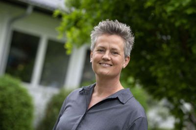 41-årige Karen Løvig Boll bor i Ikast og har sammen med sin mand Mads Løvig to børn på 10 og 13 år. Foto: Tom Laursen
