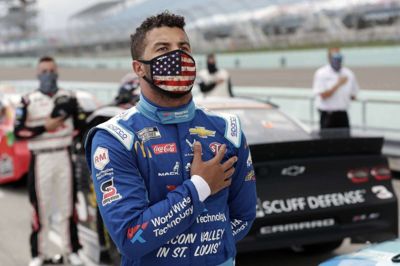 Bubba Wallace har brugt sin stemme i kampen mod racisme.