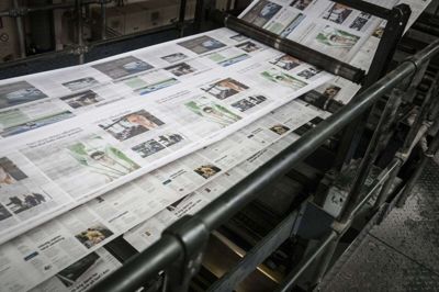 OTM Avistryk i Ikast skal fremover også trykke Skive Folkeblad og de tilhørende ugeaviser. Foto: Martin Ballund