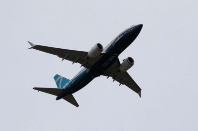 Et Boeing 737 MAX-fly lettede mandag fra Boeings egen flyveplads i Seattle i det nordvestlige USA.