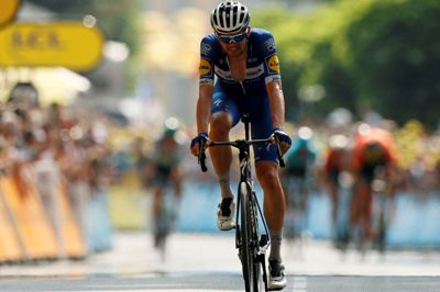 Kasper Asgreen vandt endagsløbet Kuurne-Bruxelles-Kuurne, før sæsonen blev sat på coronapause. (Arkivfoto)