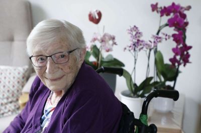 Ingeborg Feldborg fylder 100 år på lørdag. foto: Henrik Ole Jensen