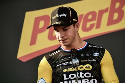 Dylan Groenewegen er blevet anmeldt til polsk politi efter involvering i styrt på 1. etape af Polen Rundt. (Arkivfoto).