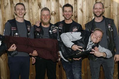 Fem af medlemmerne fra Freeriders i Bording, Simon Elmstrøm, Mark Brier, Kevin Rahbek Pedersen, Gøkhan Kemerbaz og Daniel Serup. Foto: Henrik Ole Jensen