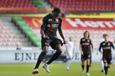 Pione Sisto blev matchvinder med kampens eneste mål, da Lyngbo Boldklub senest gæstede MCH Arena. Det var i september 2020. Foto: Tom Laursen