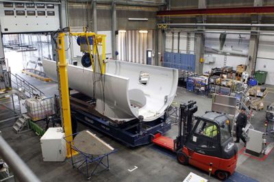 Vindmøllekoncernen Siemens Gamesa i Brande oplevede omsætningstilbagegang i det afsluttede regnskabsår men samtidig rekordhøj ordreindgang og -beholdning. Foto: Flemming Hansen