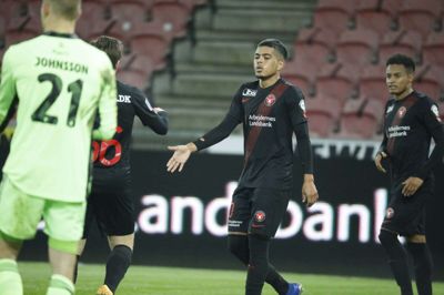 Evander Ferreira er som den første FCM-spiller testet positiv for corona. Foto: Henrik Ole Jensen