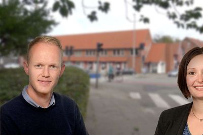 To nye rådgivere er blevet tilknyttet Sparekassen Thys afdeling i Herning. Bjarne Skov Hansen fra Ejstrupholm og Jeanette Bak Enevoldsen fra Bording. Foto: PR