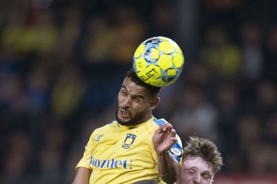 Nikolas Dyhr og holdkammeraterne fik en på hovedet i den seneste Superliga-kamp og tabte 0-2 i Brøndby. På fredag gælder det FC Nordsjælland hjemme på MCH Arena. Foto: Thomas Sjørup/ Ritzau Scanpix