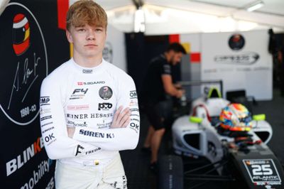 Sebastian Øgaard fra Ejstrupholm er eftrer en ny afdeling i Formel 4 fortsat med helt fremme og indtager en samlet andenplads i serien. Foto: Privatfoto