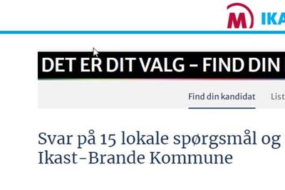 Svar på 15 lokale spørgsmål og find din kandidat til kommunalvalget i Ikast-Brande Kommune. Foto: Mikkel Korsgaard Christensen