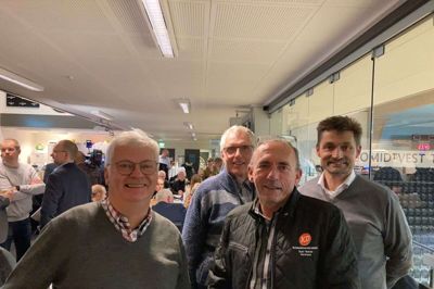 Folkebladet fangede halvdelen af de opstillede KD-kandidater til et foto, inden de forlod valgcaféen, kort efter at det stod klart, at Kristendemokraterne ikke får en plads i det kommende byråd. Fra venstre Torsteen Nielsen, Svend Erik Hansen, Jens Erik Skals og Finn Vestergaard. Foto: Mathilde Bach Callesen