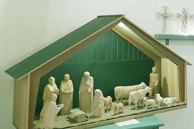 Krybbespillet i Engesvang Kirke. Foto: Hans Jørgen Hansen