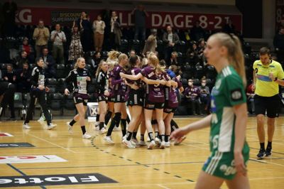 HIH'erne kunne juble efter slutfløjtet. Foto: Malene Tswai