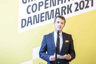 I 2019 talte Kronprins Frederik til præsentationen af Tour de France i Danmark. (Arkivfoto).