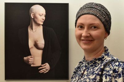 Simone Jørgensen stod model til fotograf Kirsten Adlers billedserie. Foto: Privatfoto