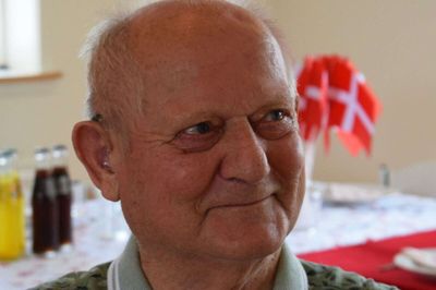 Jens Bæk Jensen på sin 90-års fødselsdag. Foto: Privatfoto