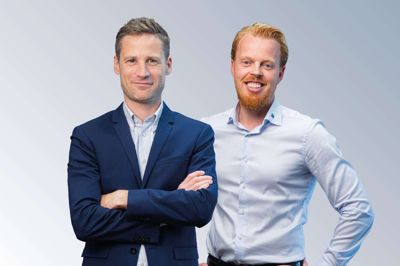 Selvom Kasper Bæk Vestergaard og Joachim Glerup Verwold overtager butikken i Silkeborg, vil de ikke fylde for meget som ansigter udadtil, da de begge bliver siddende i Ikast-butikken. Foto: Nybolig