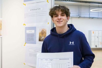 Matthew Williams har brugt sig selv og sine venner som forsøgspersoner til hans projekt. Foto: Unge Forskere