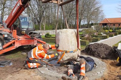 Et springvand skal være med til at skabe fred og ro på kirkegården i Engesvang. Foto: Privatfoto