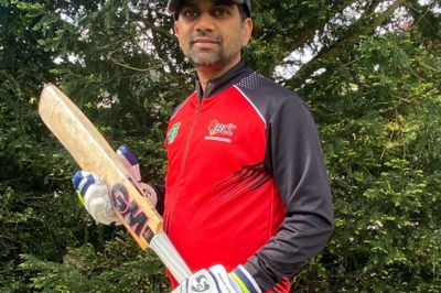 Srinivas Kosuri åbnede kampen og scoredet 91 med 13 firere. Foto: Privat foto
