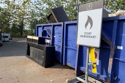 Fejlsorteringen på Ikast-Brandes to selvbetjente genbrugspladser i Bording og Nørre Snede har været stigende, siden nye kortscannere er taget i brug. Foto: Laila Kempel