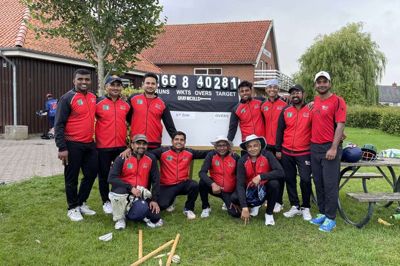 De lokale cricketspillere har med den seneste sejr sikret sig en 2.plads i rækken og ser ud til at slutte sæsonen på toppen. Foto: Privat Foto