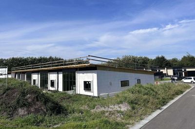 Fink Ejendomme har holdt rejsegilde på nyt boligprojekt ved Skovbybækvej. Foto: Privatfoto