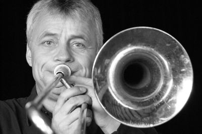 Finn Burich er leder af jazzorkestret Finn Burichs New Orleans Jazzband. Foto: PR-Foto