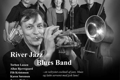 River Jazz and Blues Band spiller i Bakkehuset på lørdag til sæsonens sidste omgang frokostjazz. Foto: Pr-Foto