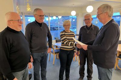 Lions Club Ikast kunne i sidste uge overraske Folkekirkens Dagligstue. Foto: Privatfoto
