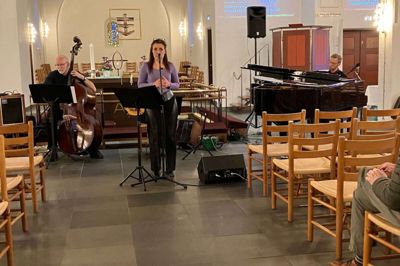 Juliette Chaer fra Libanon gav koncert i kirken efterfølgende. Foto: Privatfoto