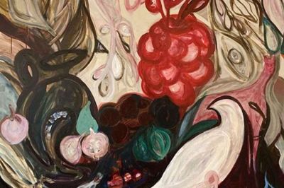 Værket Nyman "An ode to Louise Bourgeois" af kunstneren Cecilie Nyman. Hun kommer til Ikast i weekenden.