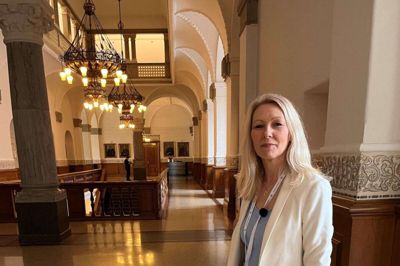 Ikast Avis var i København for at følge Ikast-politikeren Dina Raabjerg (K) på hendes første arbejdsdag i Folketinget. Foto: Merete Riis Jensen