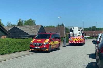 Brand & Redning Midtvest forhindrede branden i redskabskuret i at brede sig til et nabohus.