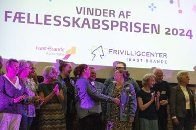 Frivilligfejringen i 2024 hvor Ledergruppen i FDF i Klovborg løb med fællesskabsprisen.