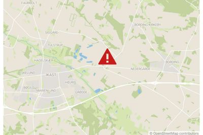 Det var i et industriområde mellem Ikast og Bording, at udslippet skete.