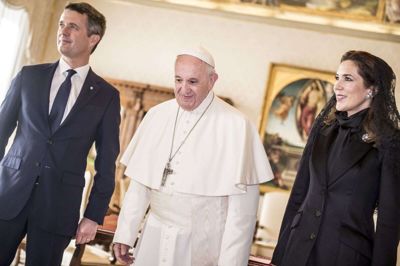 Kong Frederik og dronning Mary mødte pave Frans i Vatikanet i 2018. (Arkivfoto).