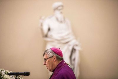 Biskop Czeslaw Kozon mindes tirsdag pave Frans i et mindeord, som den katolske kirke i Danmark har delt. (Arkivfoto).