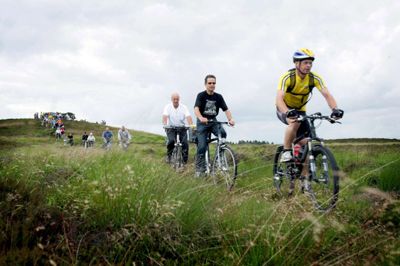 Jan Svendsen førte også an, da Tour de Ikast-Brande blev kørt i 2008. Foto: Henrik Ole Jensen