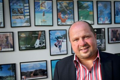 Administrerende direktør hos Bravo Tours, Peder Hornshøj, var tilfreds med årets feriemesse. Foto: Flemming Hansen
