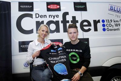 22. december 2011 bleb Martin Pedersen præsenteret som nye rytter på Christina Watches-Onfone. Foto: Flemming Hansen