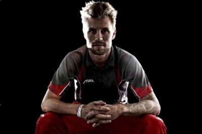 Tony Brøchner. Michael Maze er godt klar over, hvem der er stjerne og dermed bærer hovedansvaret for at det danske bordtennislandshold får succes.
