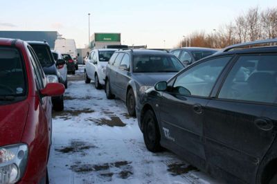 Heidi Rømer. Rigtig uheldig parkering.