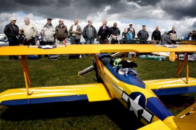 Henrik Ole Jensen. Modelflyvepladsen på Skinderholmvej i Herning er stedet, hvor VM for modelfly bliver holdt