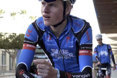Jeppe Svendsen. Rasmus Guldhammer er en af de ryttere, der skal sørge for medaljer til Blue Water Cycling