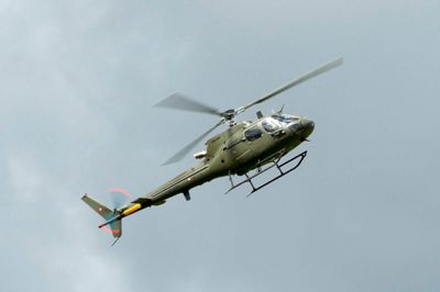 Tidligere har Forsvaret også været i luften over Herning-området med helikopterne i forbindelse med træning af operatører.