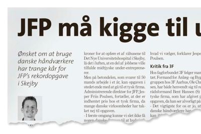 Herning Folkeblads omtale af sagen i går