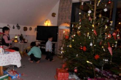 Jørgen Sommerlund Rasmussen. Juletræet knap klar til flis
